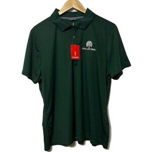 Dollar Tree Employee Uniform Polo Shirt Women’s 2XL Forest Green Short Sleeve